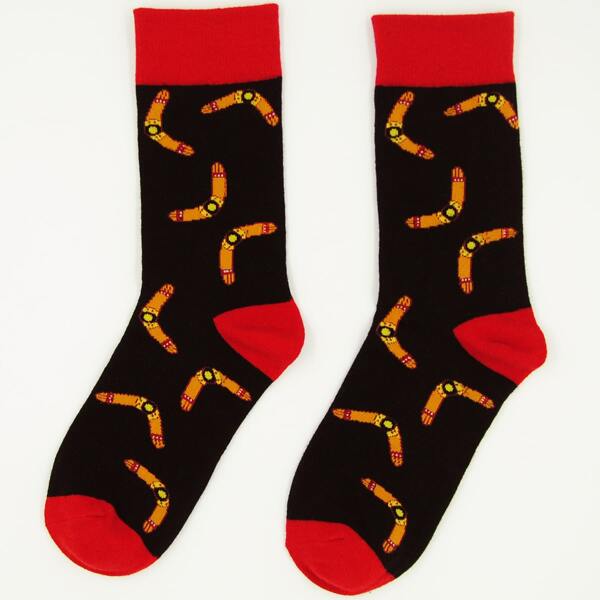 

Cartoon Graphic Socks, Multicolor