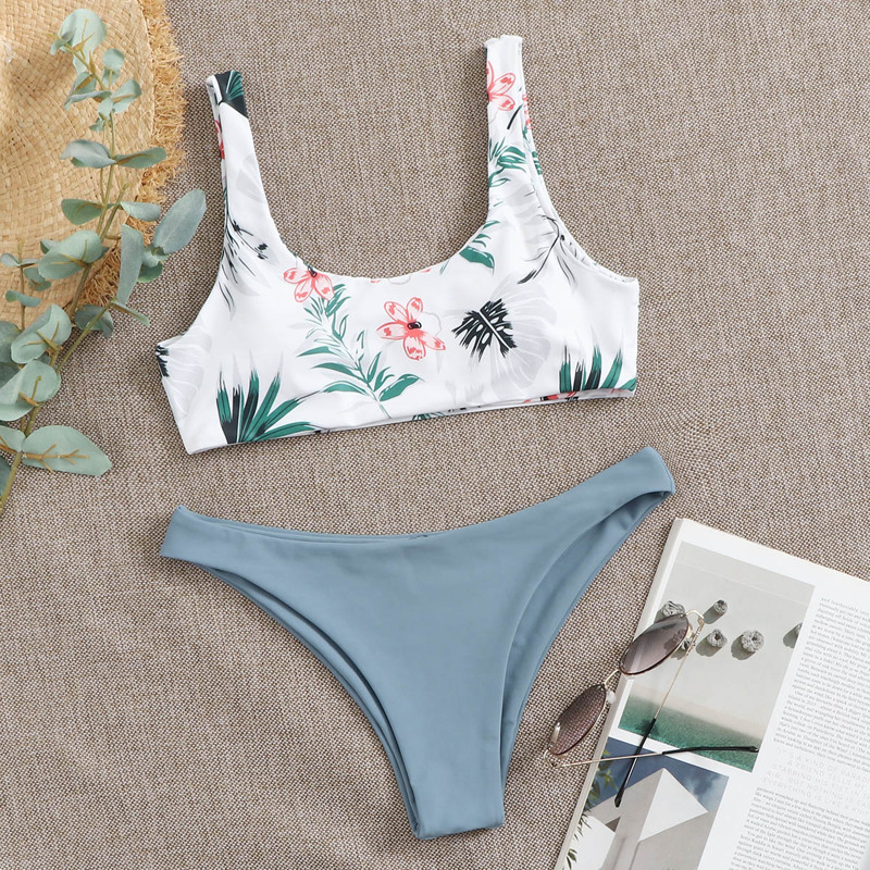

Tropical Cami Bikini Swimsuit, Multicolor