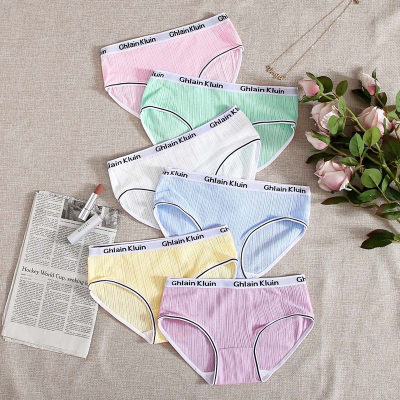 

5pack Letter Tape Panty Set, Multicolor