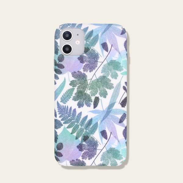 

1шт чехол для iPhone с принтом растения, Многоцветный