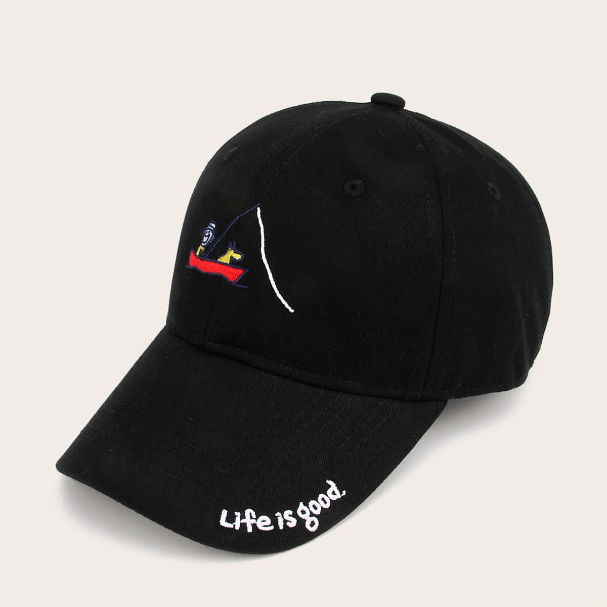 

Guys Embroidered Baseball Cap, Black