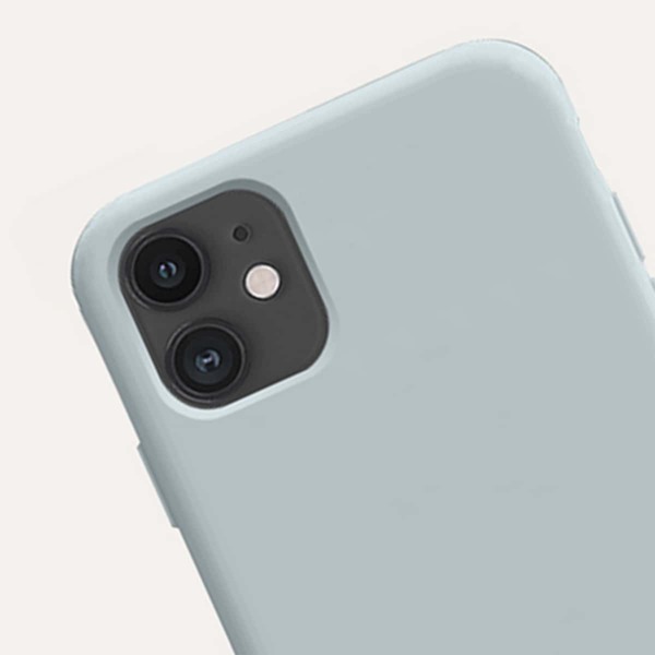 

1pc Solid iPhone Case, Grey