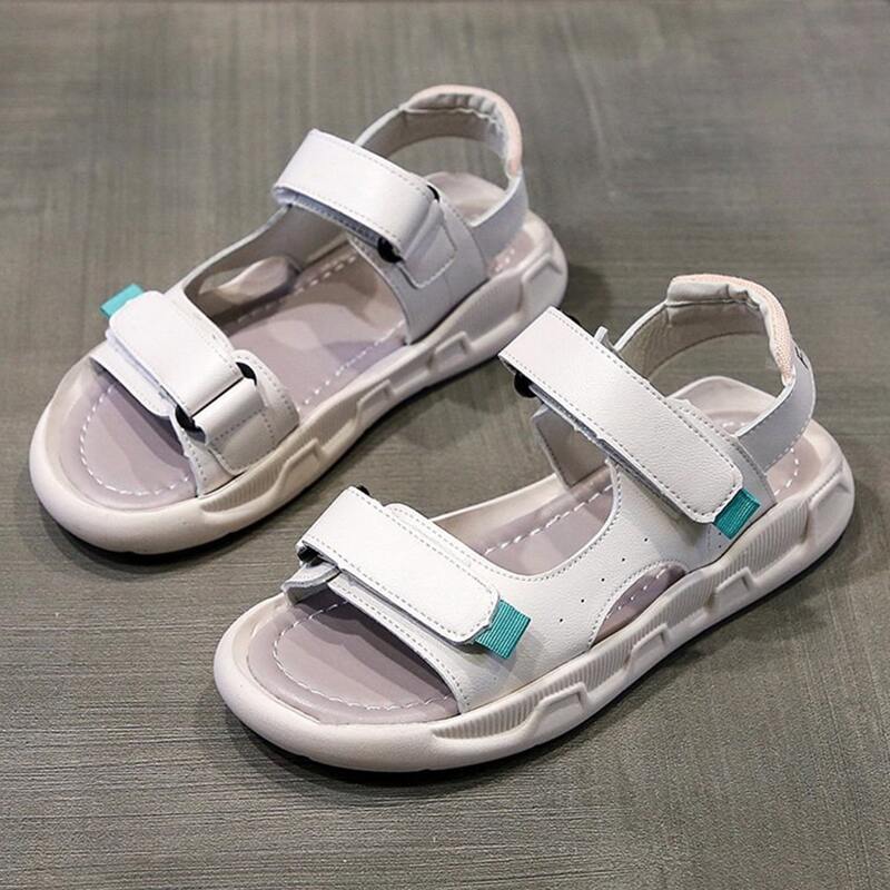 

Velcro Strap Wide Fit Sandals, White