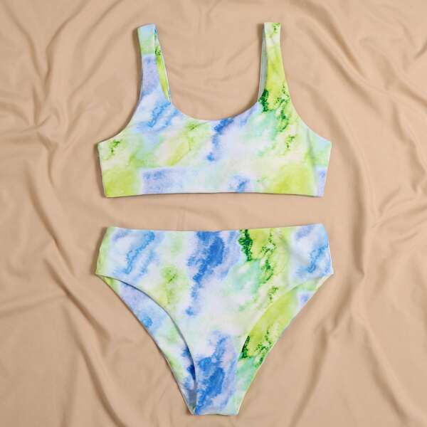

Tie Dye Bikini Swimsuit, Multicolor
