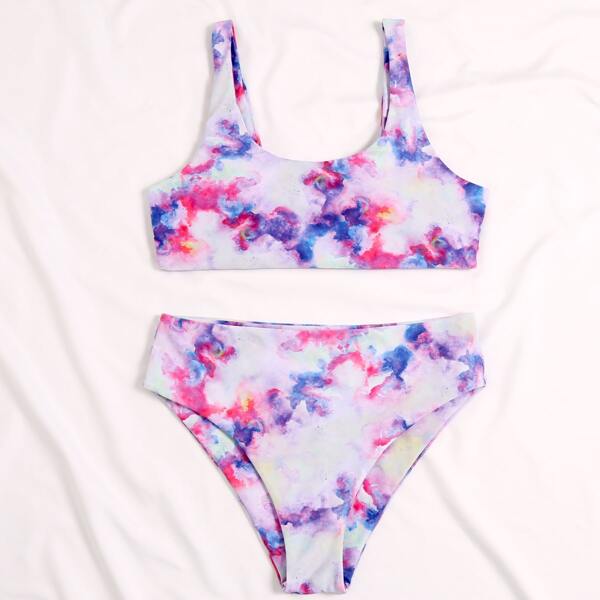 

Tie Dye Bikini Swimsuit, Multicolor
