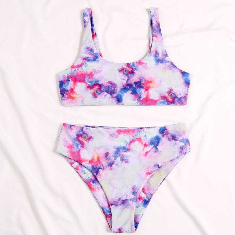 

Tie Dye Bikini Swimsuit, Multicolor