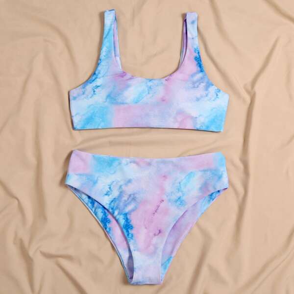 

Tie Dye Bikini Swimsuit, Multicolor