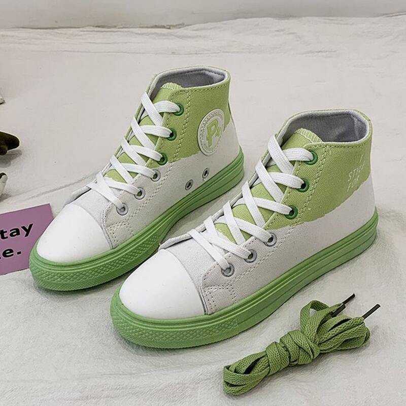 

Colorblock Lace-up High Top Sneakers, Multicolor