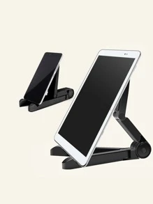 1pc Table Foldable IPad Holder Compatible With IPhone, Android Phone, Gift For Birthday, Family, Friends Phone Holder, Phone Stand, Phone Accessories - Black - View 2