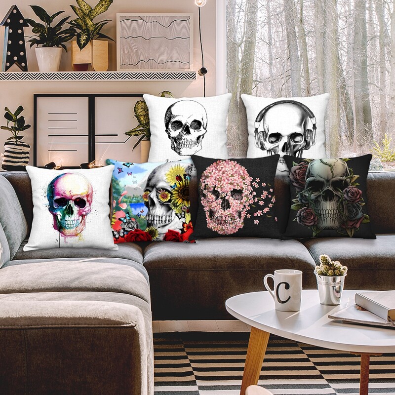 

1pc Marine Life Print Cushion Cover Without Filler, Multicolor
