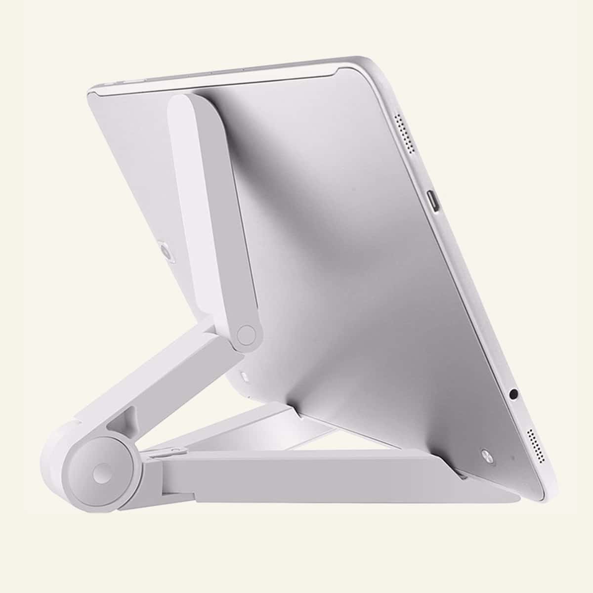 

1pc Table Foldable iPad Holder, White