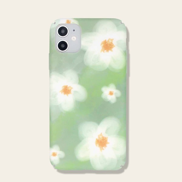 

1шт чехол для iPhone с принтом цветка, Многоцветный