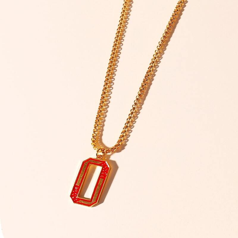 

Guys Number Charm Necklace, Gold