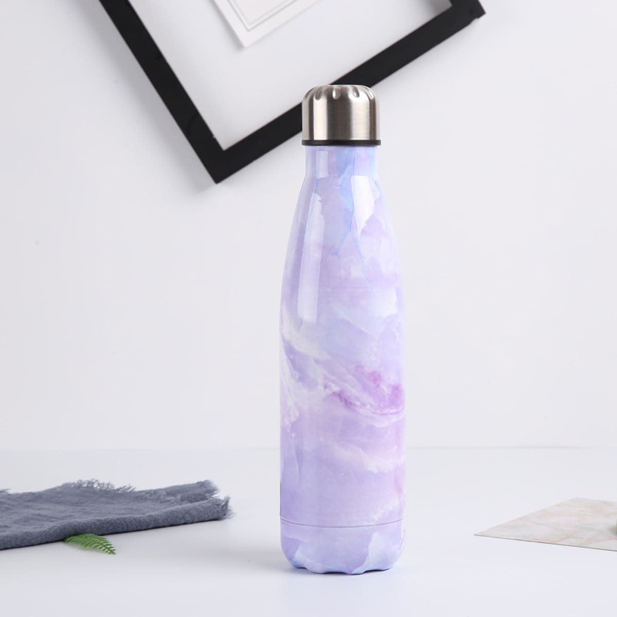 

Marble Pattern Vacuum Cup, Purple