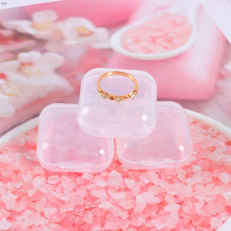 

10pcs Clear Jewelry Storage Box