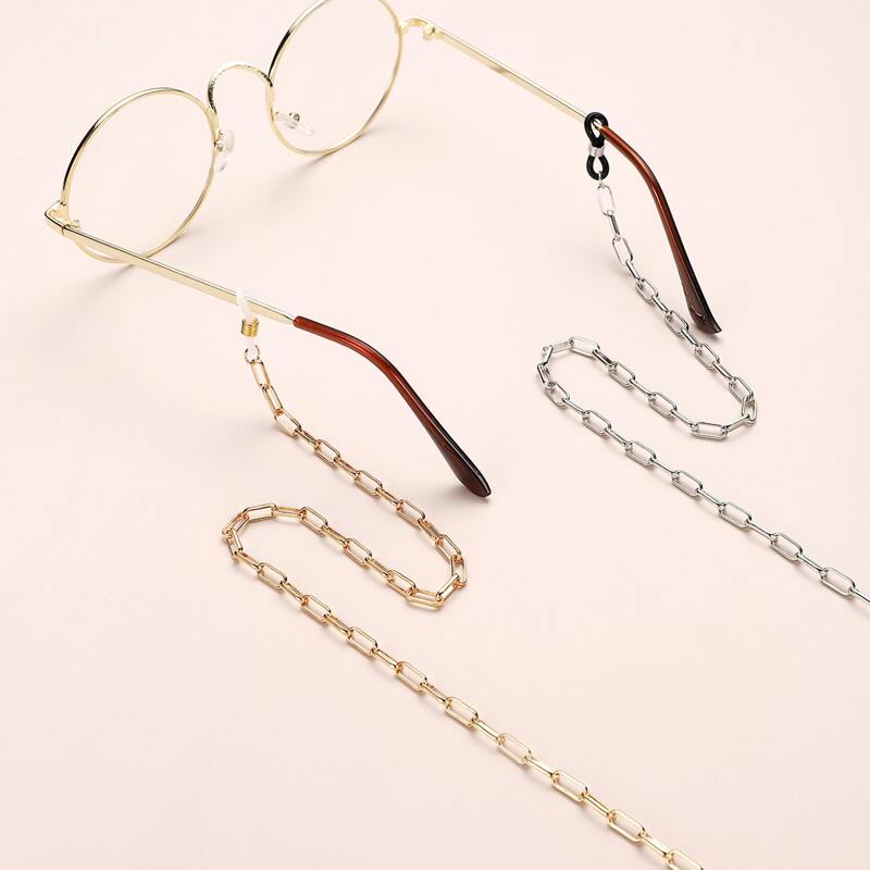 

2pcs Guys Simple Glasses Chain, Multicolor