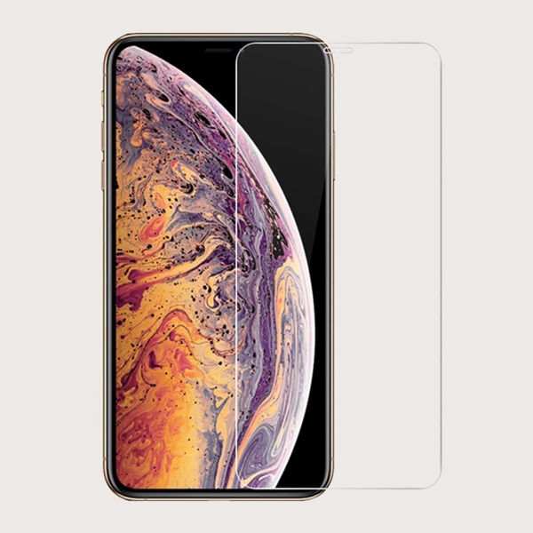 

1pc iPhone Screen Tempered Glass Film, Clear