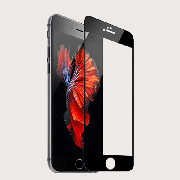 

1шт протектор для экрана iPhone с полным покрытием, Чёрный прозрачный