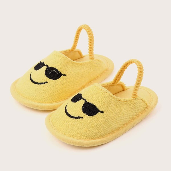 

Baby Girl Cartoon Graphic Slingback Flats, Yellow