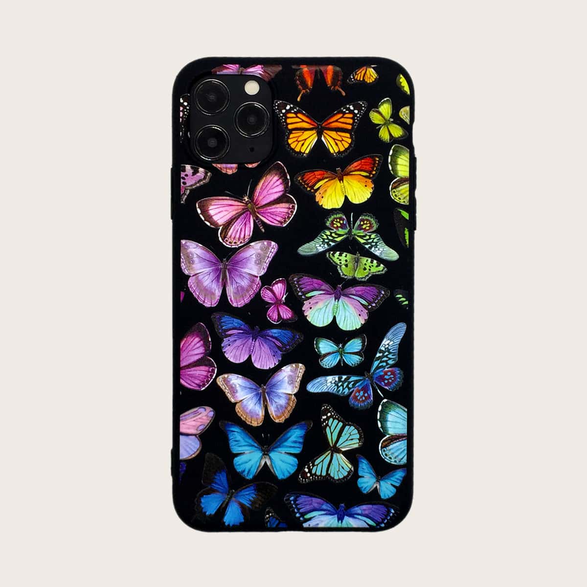 

1pc Butterfly Print iPhone Case, Multicolor
