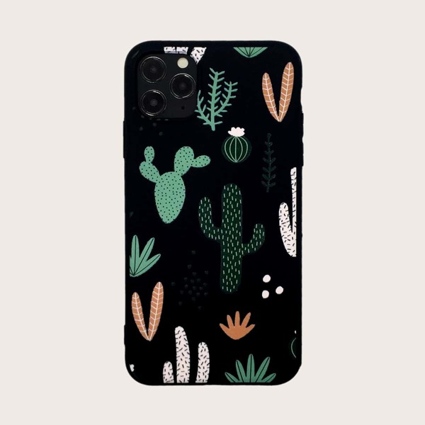 

1pc Cactus Print iPhone Case, Multicolor
