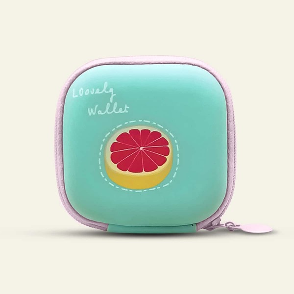 

1pc Fruit Print Earphone Storage Bag, Multicolor