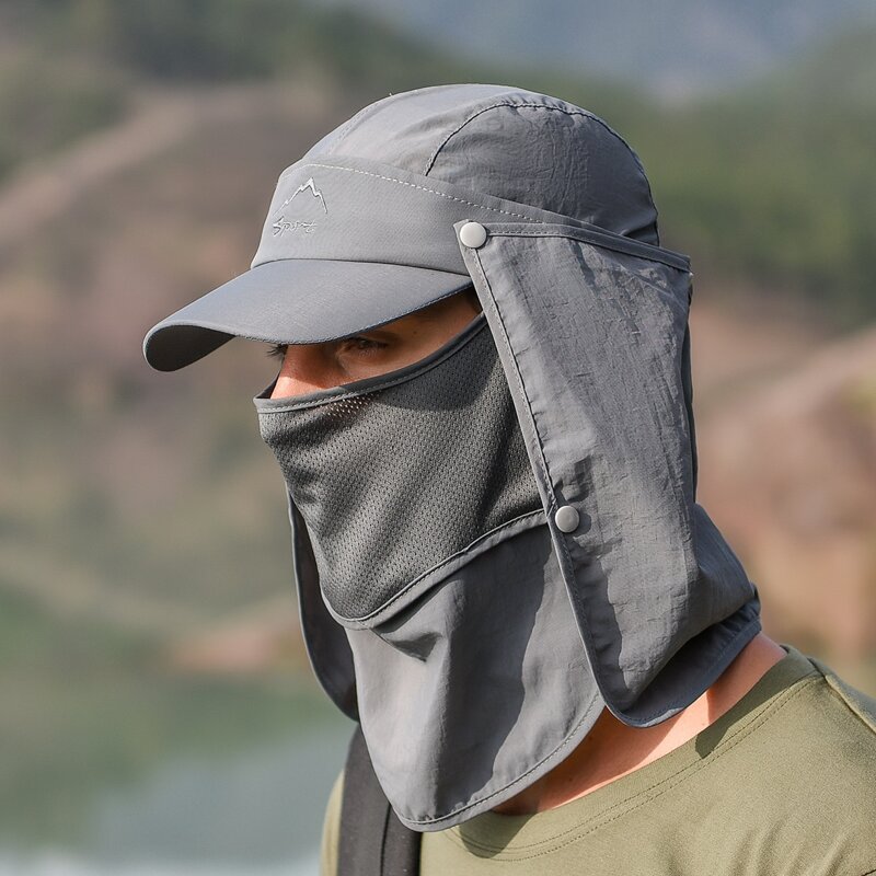 

Guys Sunscreen Outdoor Fishing Hat, Dark grey