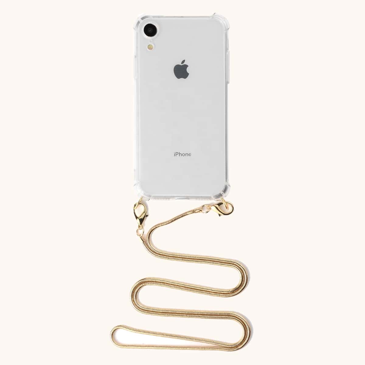 

1pc Clear iPhone Case With 1pc Chain Lanyard