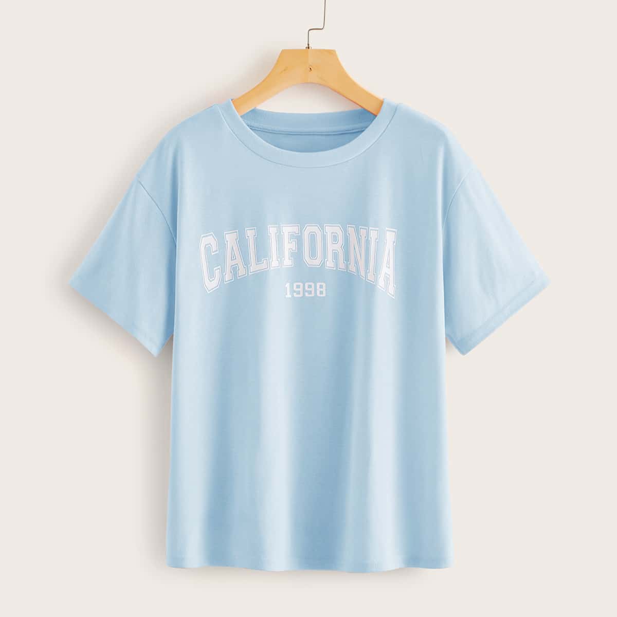 

California Graphic Tee, Baby blue