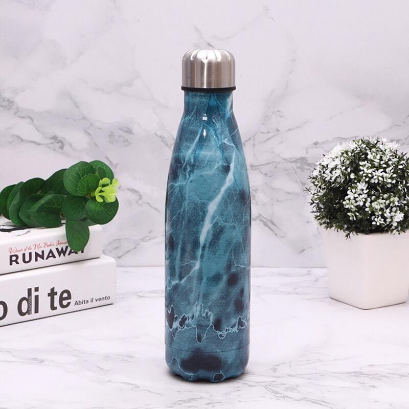 

Marble Pattern Vacuum Cup, Blue