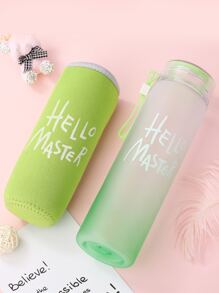 Hello Master Graphic Water Bottle - 1pc - Multicolor - View 4