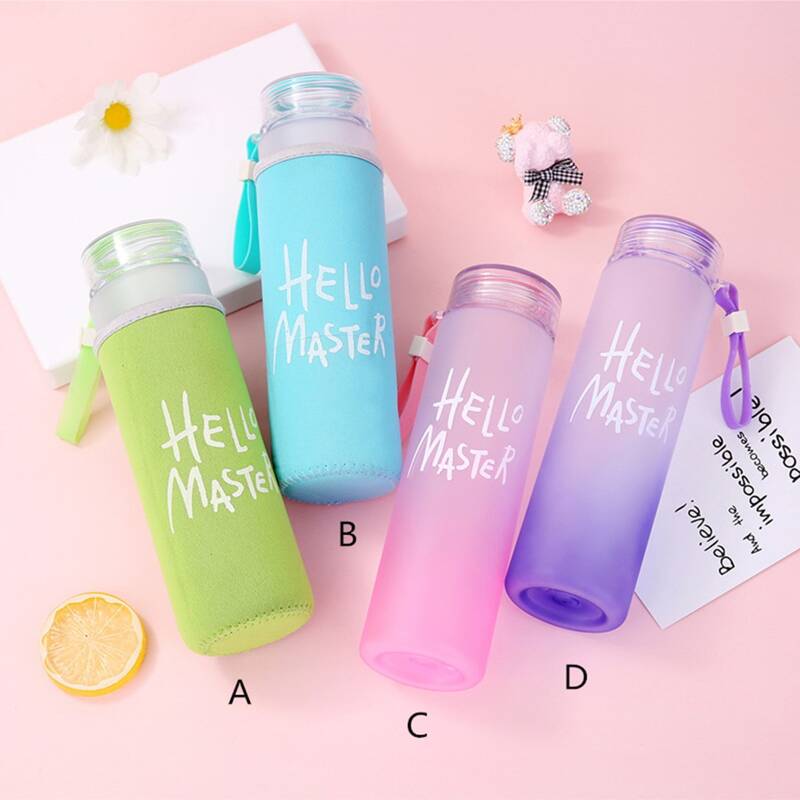 

Hello Master Graphic Water Bottle - 1pcs, Multicolor