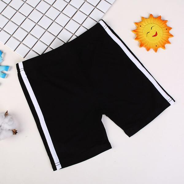 

Toddler Girls Tape Side Shorts, Black