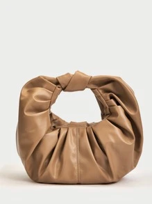 MOTF PREMIUM GATHER PU LEATHER BAG - Brown - View 6