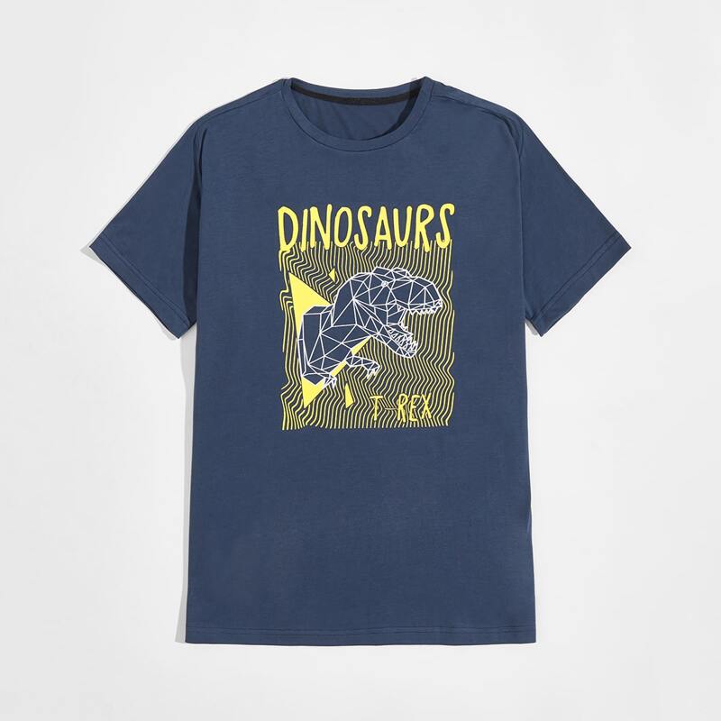 

Guys Dinosaur Graphic Tee, Navy blue