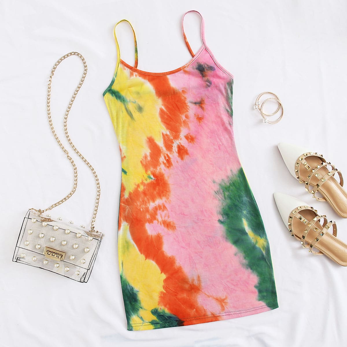 

Tie Dye Bodycon Dress, Multicolor
