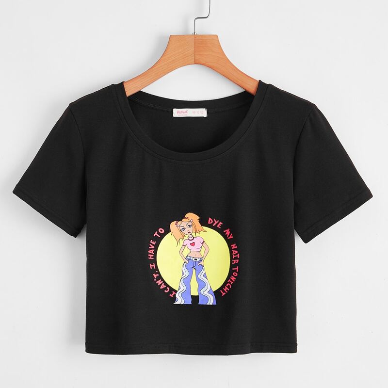 

Figure Graphic Tee, Black