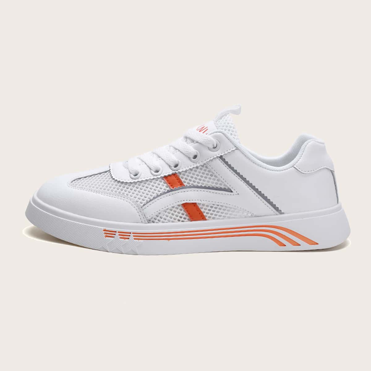

Guys Mesh Panel Low Top Sneakers, White