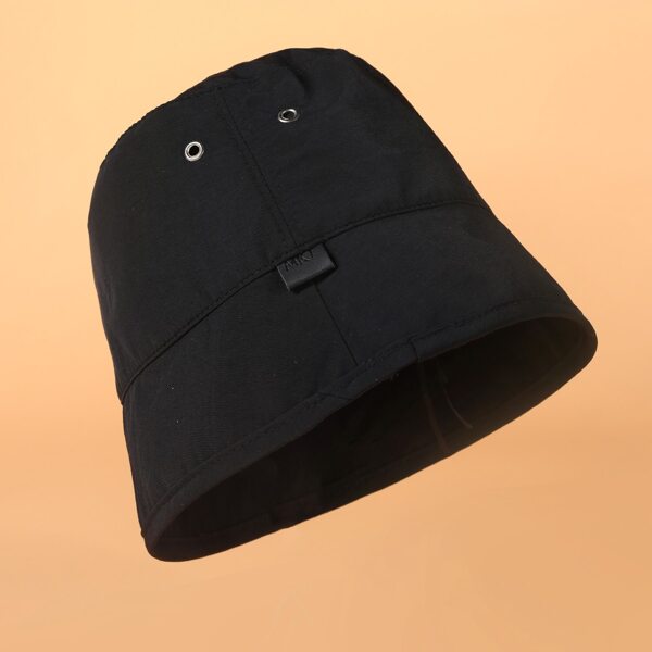 

Eyelet Decor Bucket Hat, Black