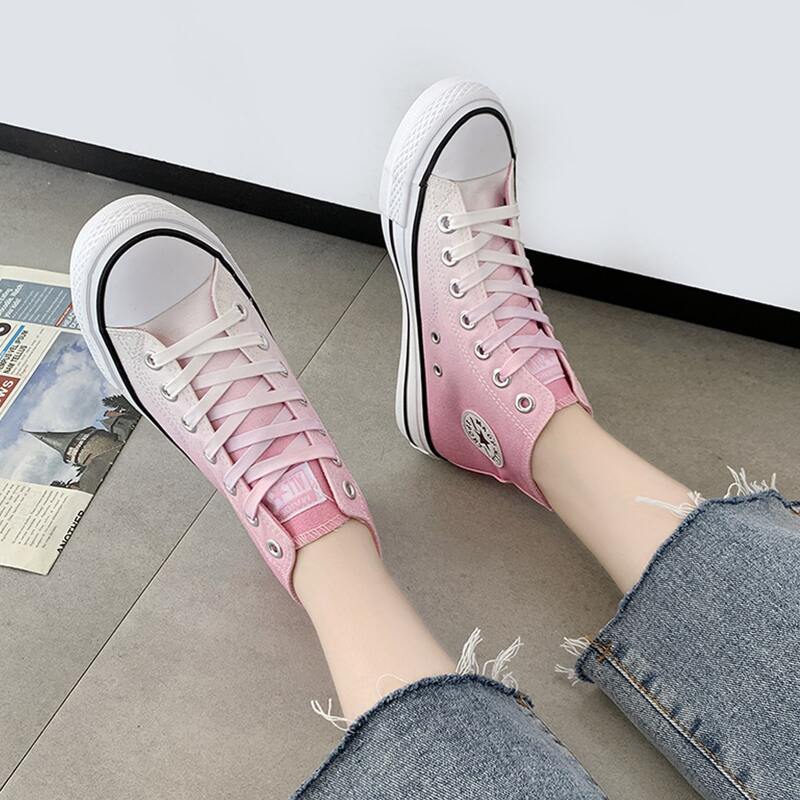 

High Top Canvas Sneakers, Pink