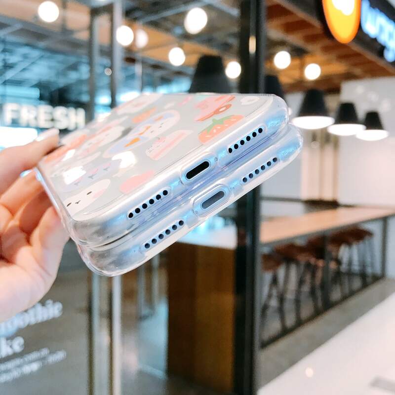 

Cartoon Bear Clear iPhone Case