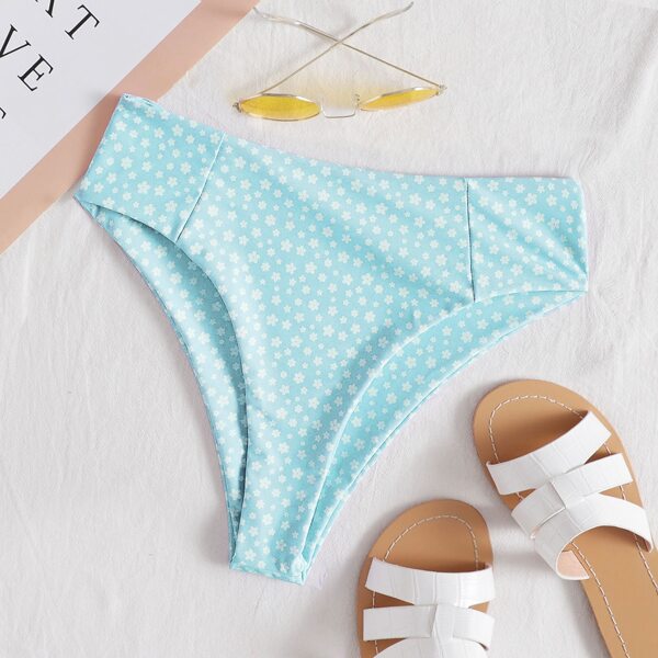 

Ditsy Floral High Waisted Bikini Panty, Pastel baby blue