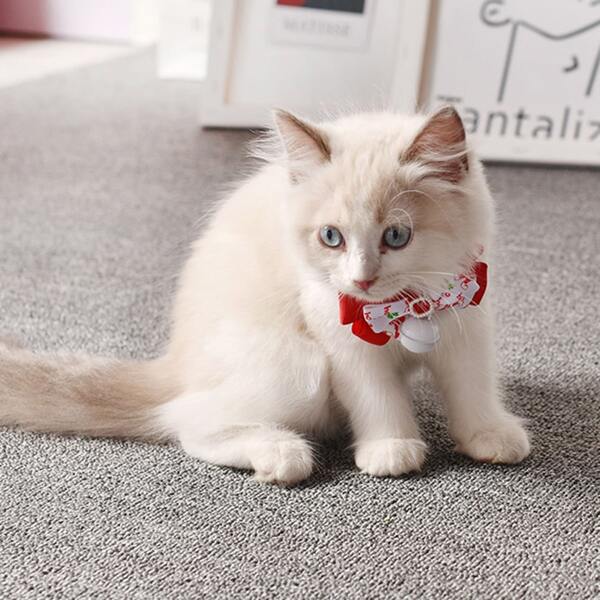 

1pc Bell Pendant Cat Bow, Multicolor