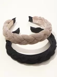 2入組編織髮箍 - 彩色 - 查看 2