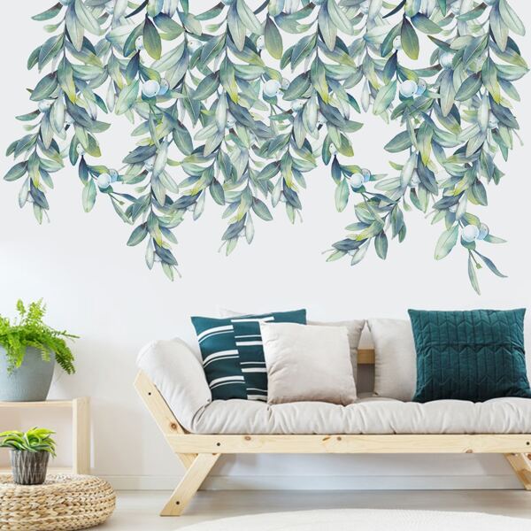 

Leaf Print Wall Sticker, Green