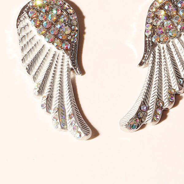 

Wing Charm Drop Earrings, Multicolor
