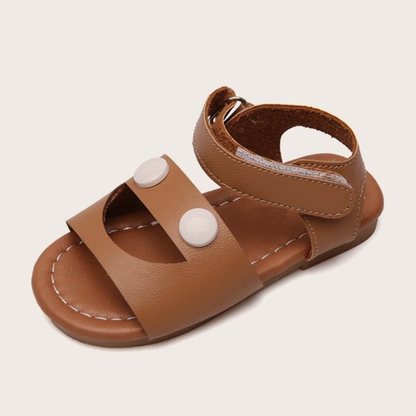 

Toddler Girls Cartoon Design Sandals, Brown