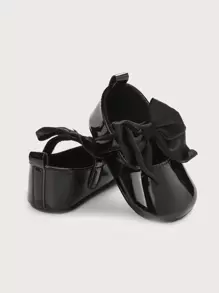 Spring/Autumn 0-1 Years Old Infant Girl Princess Soft Bottom Anti-Slip Toddler Walking Shoes, Hot Selling Infant Girl Model - Black - View 3