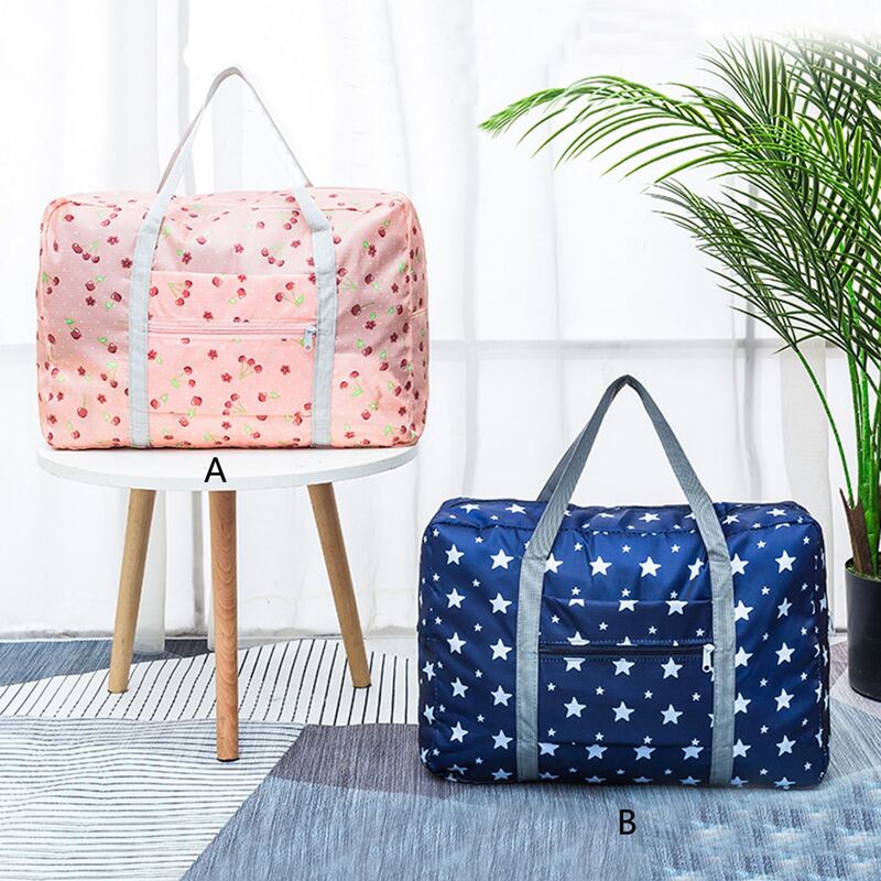 

1pc Cherry & Star Print Travel Storage Bag, Multicolor