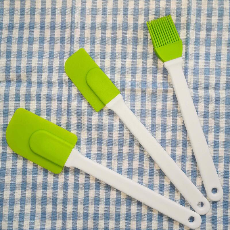 

3pcs Silicone Baking Tool, Green